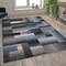 Flash Furniture Blue 6' x 9' Modern Color Blocked Area Rug ACD-RGTRZ861-69-BL-GG - alternate 1